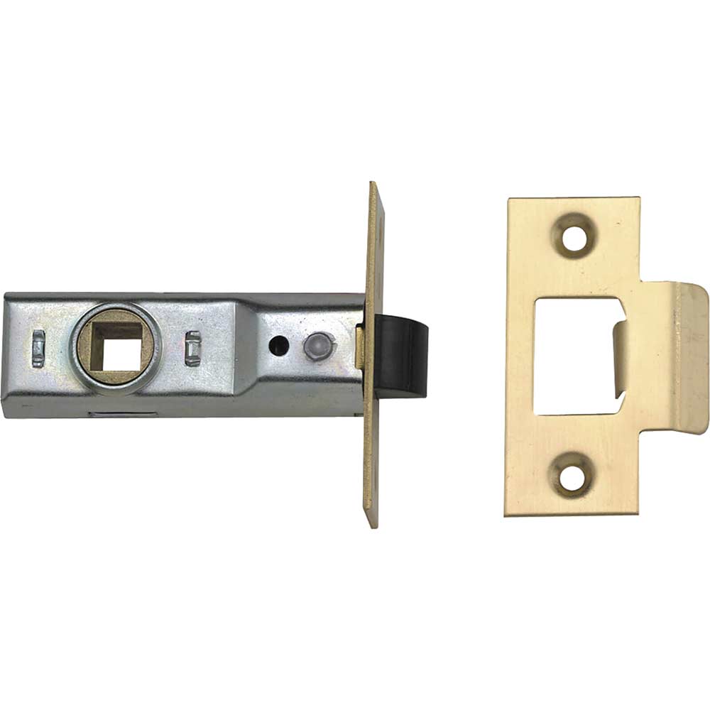 Union Locks Tubular Mortice Latch 2648 Polished Brass 76mm 3
