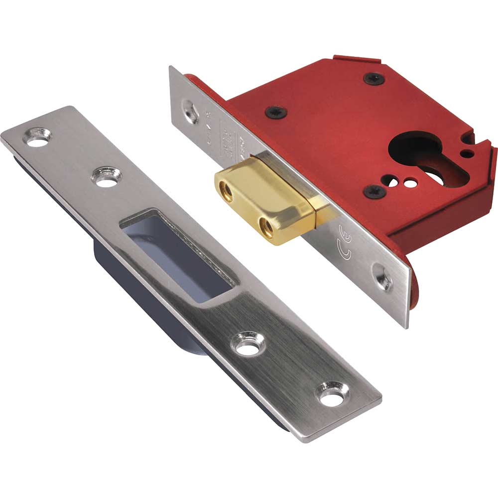 Union Strongbolt Euro Profile Deadlock Steel 79mm