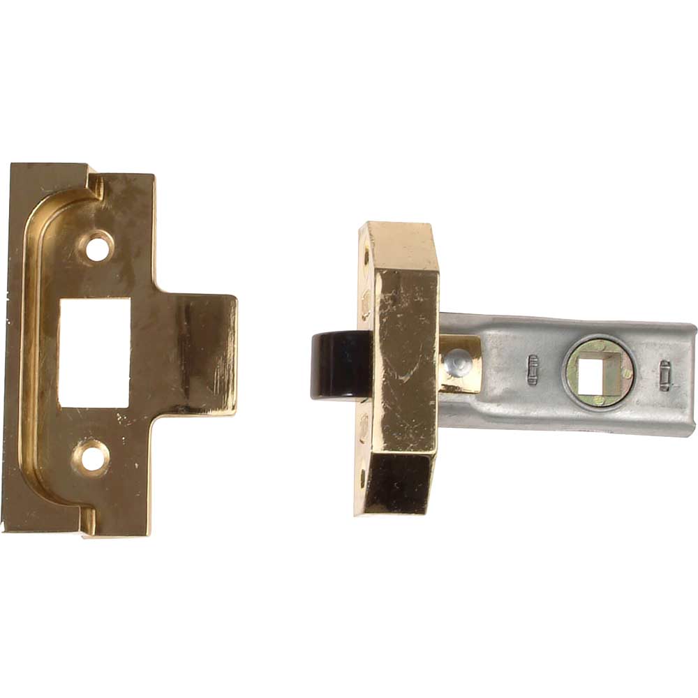 Union Locks Rebated Tubular Mortice Latch 2650 Electro Brass 76mm 3