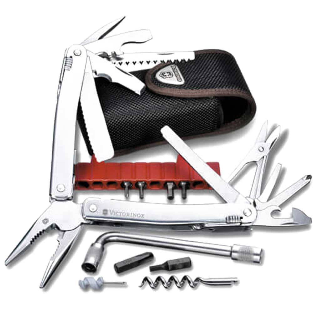 Victorinox Swiss Multi Tool Spirit Plus 38 Functions with Leather Pouch