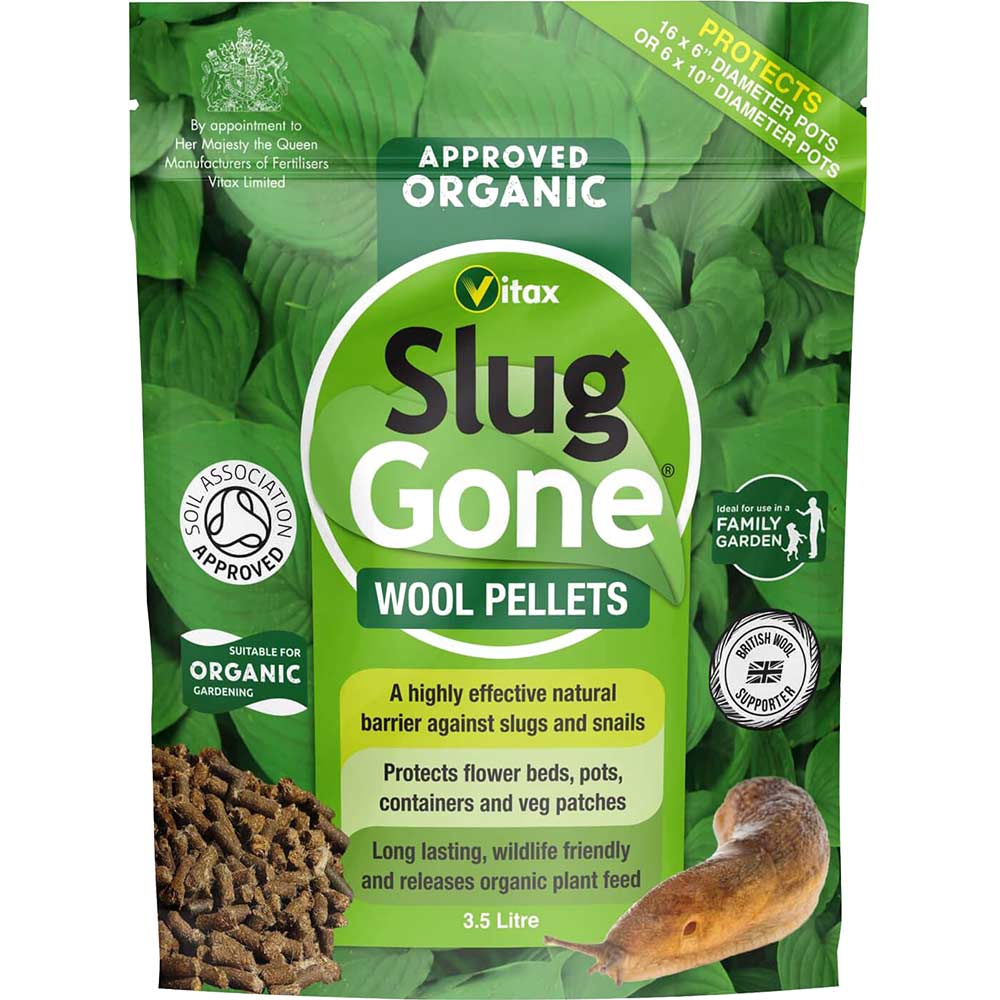 Vitax Slug Gone Wool Pellets for Killing Slugs 35 Litre