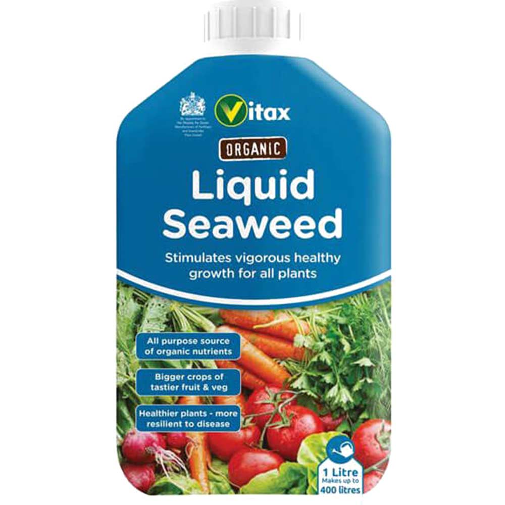 vitax organic liquid seaweed fertiliser 1 litre
