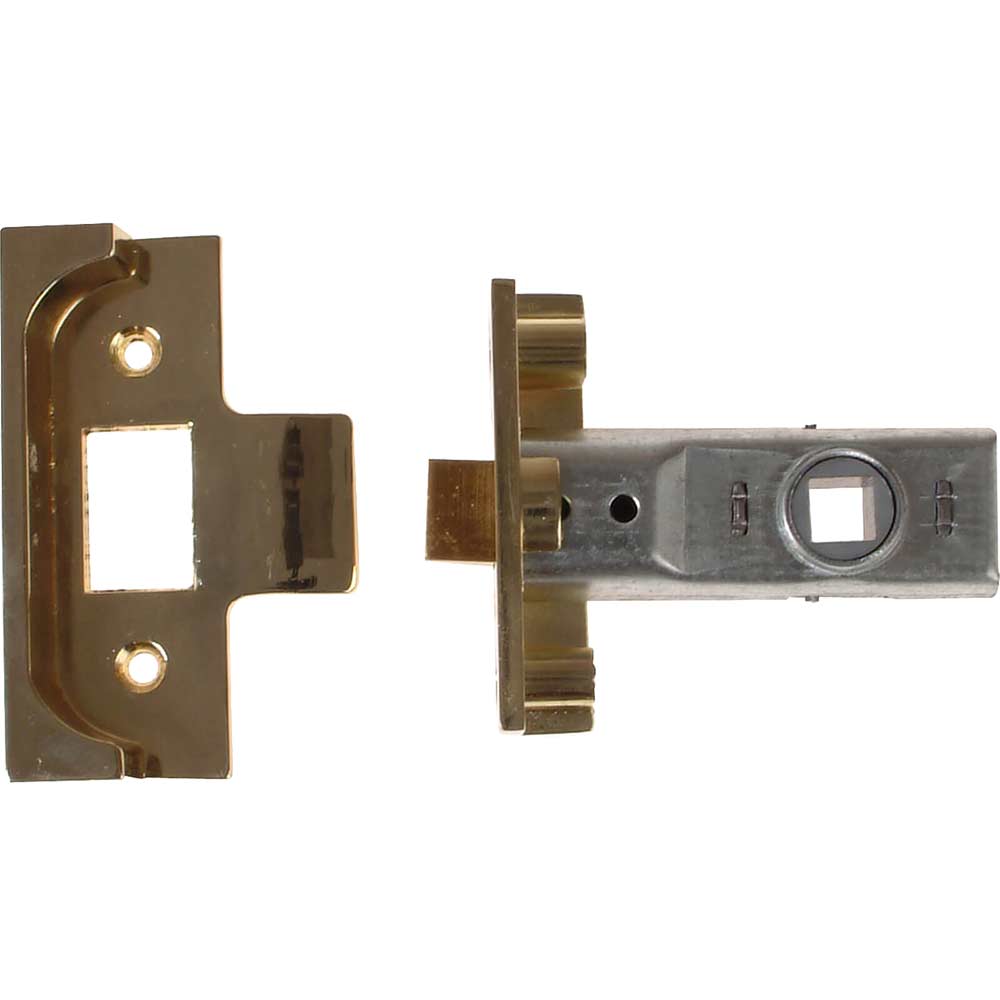 Yale Locks M999 Rebate Tubular Latch 64mm 25 Polished Brass Finish Pack of 1