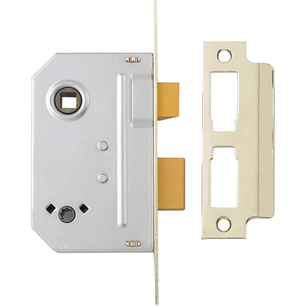Yale Locks PM236 Bathroom 2 Lever Sash Lock 67mm 25 Polished Chrome