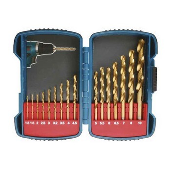 MAKITA P51873 16 PIECE ASSORTED TITANIUM HSS DRILL BIT SET