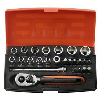 BAHCO SL25 SOCKET SET 25 PIECE 14 INCH