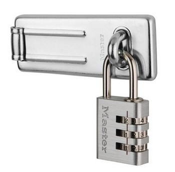 MASTER LOCK 30MM 3 DIGIT COMBI PADLOCK WITH 89MM HASP