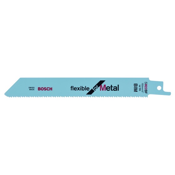Bosch 2608656014 Pack Of 5 Flex Metal UniShank Saw Blades UniShank S922 BF
