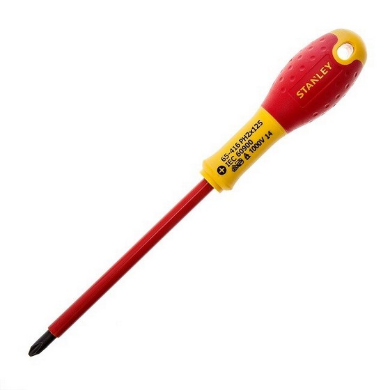 STANLEY STA065416 FATMAX SCREWDRIVER INSULATED PH PH2X125MM