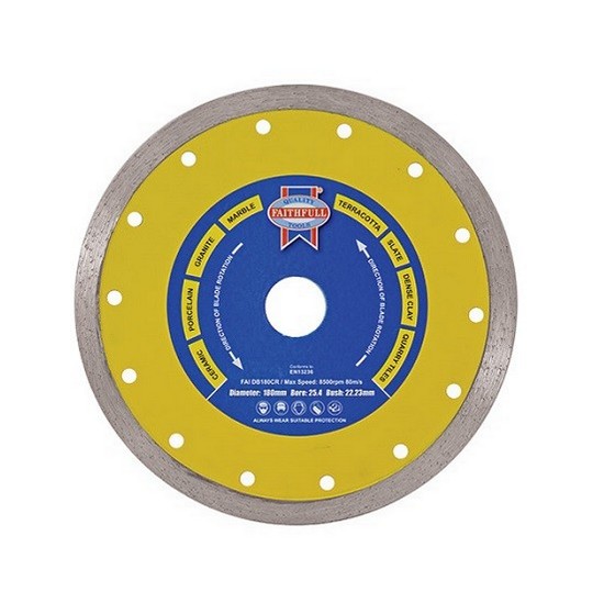 FAITHFULL FAIDB180CR CERAMIC SERIES DIAMOND BLADE 254X180MM