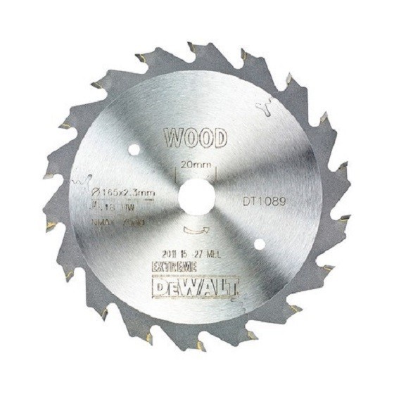 DEWALT DT1089QZ PLUNGE SAW BLADE 165MM X 20MM X 18T