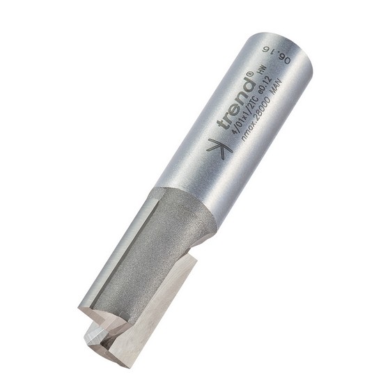TREND 401X12TC TWO FLUTE CUTTER 12 INCH SHANK 14MM DIAMETER X 25MM