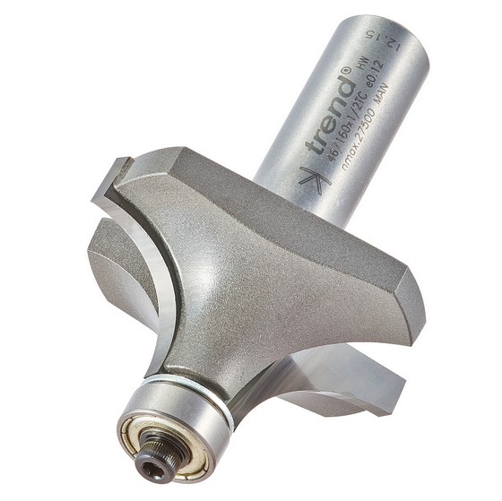 TREND 46160X12TC BEARING GUIDED OVOLO CUTTER 16MM RADIUS
