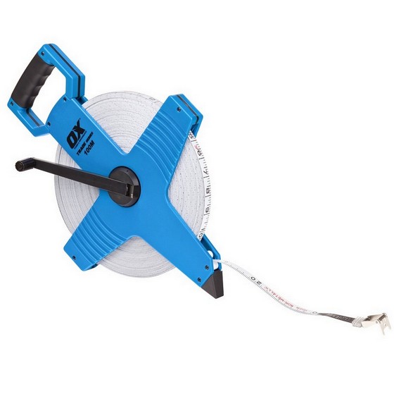 OX TRADE OPEN REEL TAPE MEASURE 100M 330FT