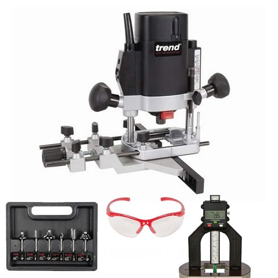TREND T5EB 14 INCH ROUTER 240V KIT WITH ACCESSORIES