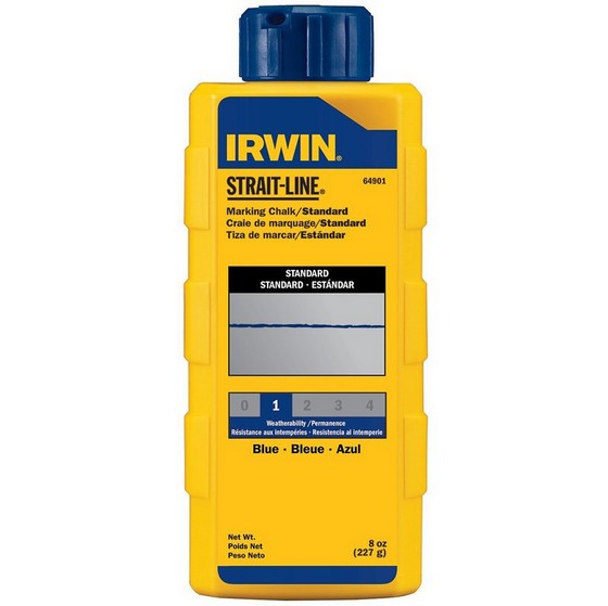 IRWIN STRAITLINE STL64901 CHALK REFILL 8OZ BLUE