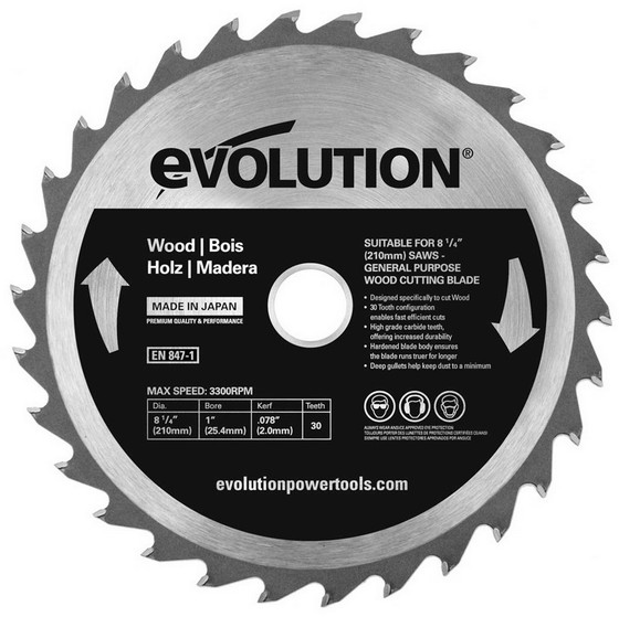 EVOLUTION WOOD BLADE 210MM