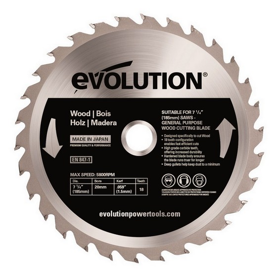 EVOLUTION WOOD BLADE 185MM