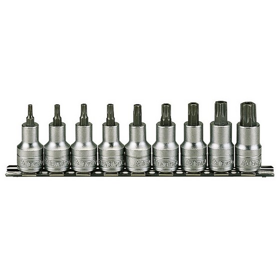 TENG TENM1213TX 9 PIECE SOCKET CLIP RAIL 12 SQUARE DRIVE SET