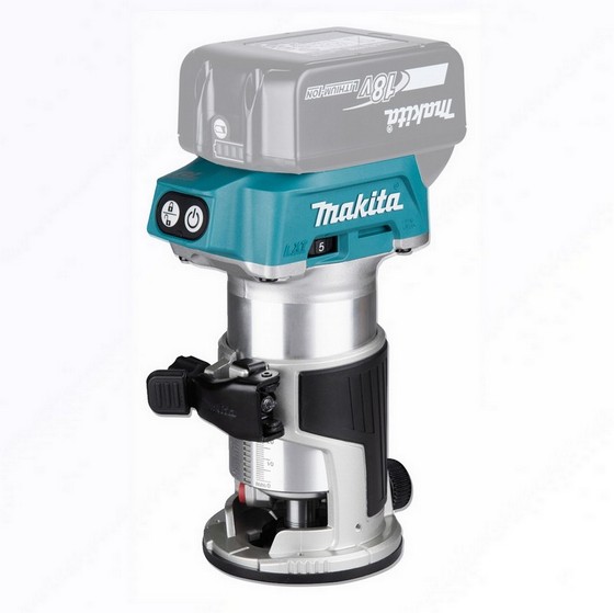 MAKITA DRT50ZX4 18V BRUSHLESS ROUTER WITH TRIMMER GUIDE BODY ONLY