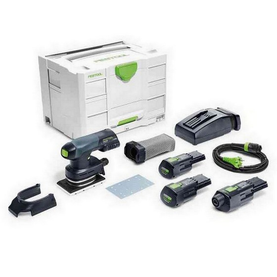 FESTOOL 201515 RTSC40031SETGB ORBITAL SANDER WITH 2X31AH ERGO LIION BATTERIES