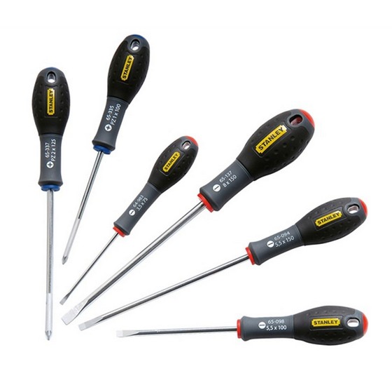 STANLEY STA065428 6 PIECE ASSORTED FATMAX SCREWDRIVER SET