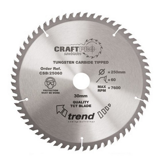 TREND CSB19060 CRAFT SAW BLADE 190MM X 60T X 30MM