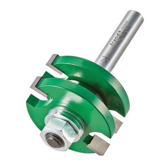 TREND C158X8MMTC BEARING GUIDED TONGUE AND GROVE SET