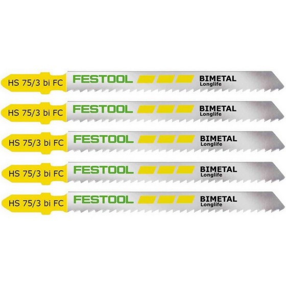 FESTOOL 496395 HS 753 BIFC5 JIGSAW BLADES