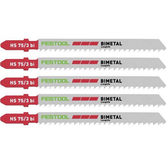 FESTOOL 486554 HS 753 BI5 JIGSAW BLADES