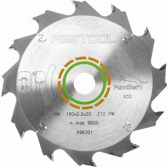 FESTOOL 496301 PW12 CIRCULAR SAW BLADE 12T X 20 X 160 MM