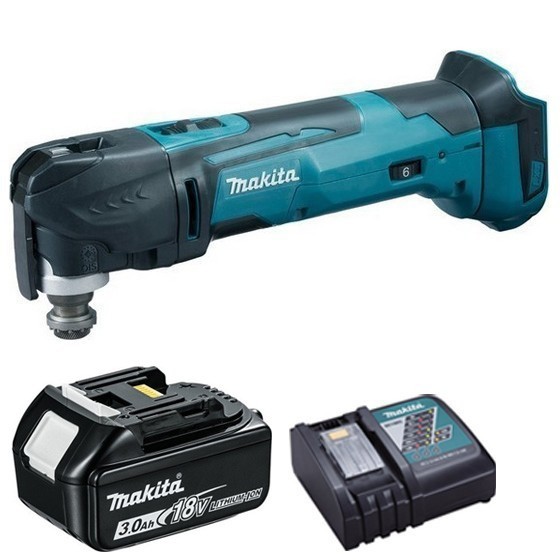 MAKITA DTM51ZR1 18V MULTI TOOL WITH 1X 30AH LIION BATTERY and CHARGER SUPPLIED IN CARTON