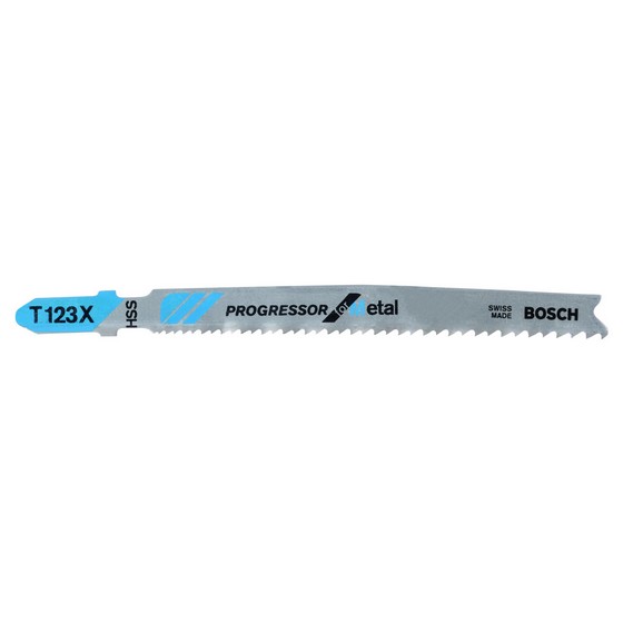 Bosch 2608638473 Pack Of 5 T123X Progressor Metal Jigsaw Blades 1510mm