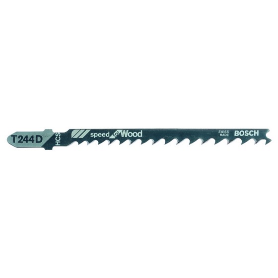 Bosch 2608630058 Pack Of 5 T244D Speed Cut Wood Jigsaw Blades 550mm