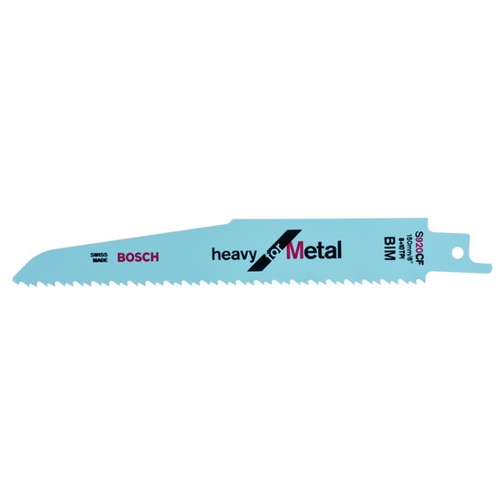 Bosch 2608654820 Pack Of 5 S920CF Heavy Metal Sabresaw Blades 410mm
