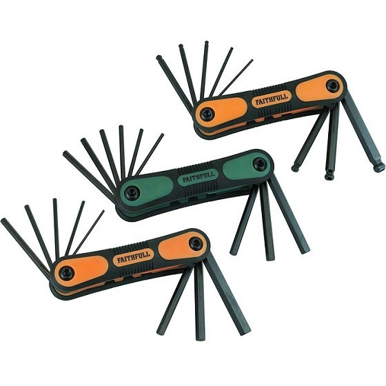 FAITHFULL XMS18HEXKEY3 3 PIECE HEXAGONAL KEY SET