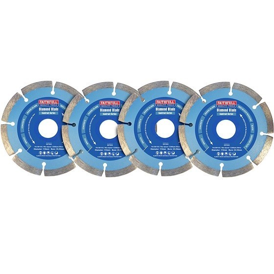 FAITHFULL XMS18BLADE4 4 PIECE DIAMOND BLADE SET 115MM