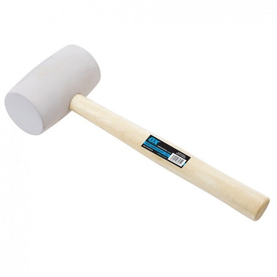 OX OXP081824 PRO WHITE RUBBER MALLET 24OZ