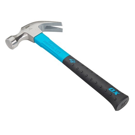 OX PRO FIBREGLASS CLAW HAMMER 20OZ
