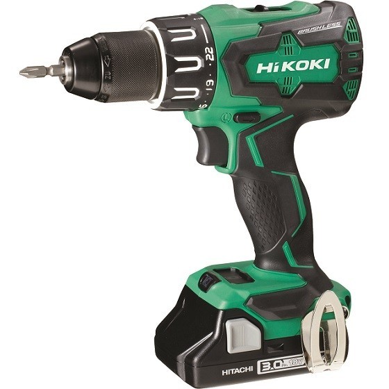 HIKOKI DV18DBFL2JMZ 18V BRUSHLESS COMBI HAMMER DRILL WITH 2X 30AH LIION BATTERIES