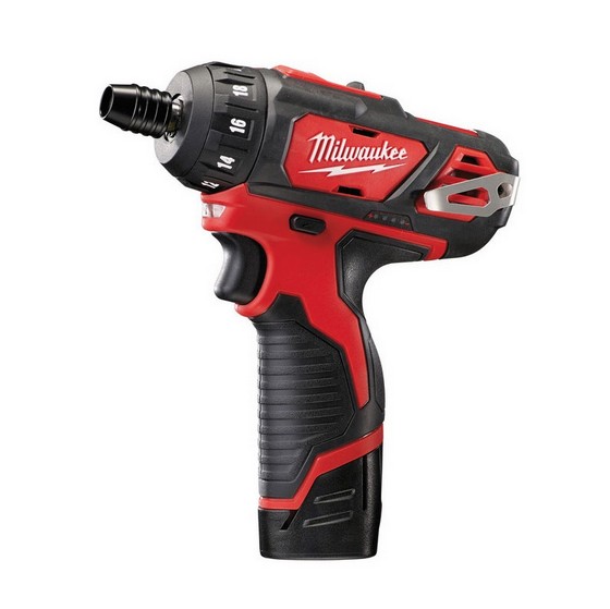 MILWAUKEE M12BD202C COMPACT 12V SCREWDRIVER WITH 2 X 20AH RED LITHIUM BATTERIES