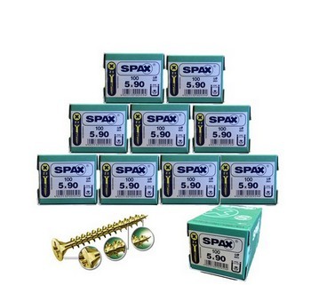 SPAX SCREWS POZI CSK 5 X 90MM BOX 100 10 BOXES DEAL