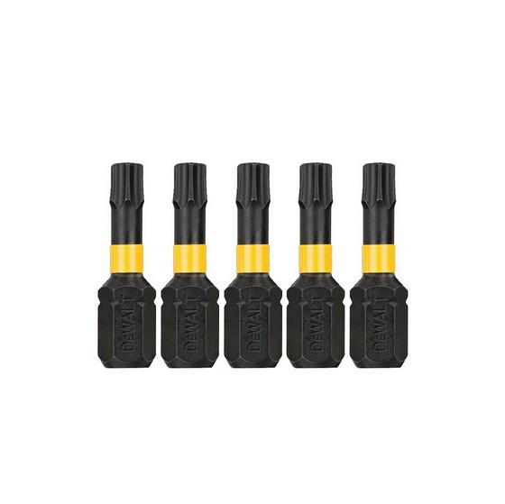 DEWALT DT7386QZ 25MM IMPACT RATED PZ1 SCREWDRIVER BITS PACK OF 5