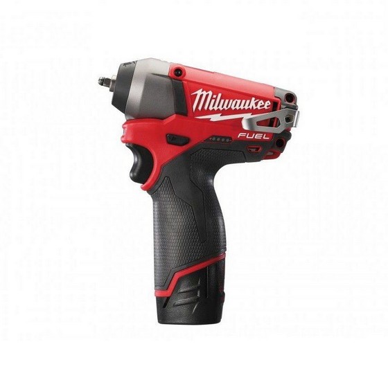 MILWAUKEE M12CIW14202C FUEL 12V IMPACT WRENCH 2 X 20AH RED LIION BATTERIES