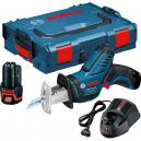 Bosch GSA 108 VLI 108v Cordless Pocket Sabre Saw with L Boxx and 2 Lithium Ion Batteries 2ah