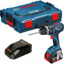 Bosch GSB 18 VLI 18v Cordless Dynamicseries 2 Speed Combi Drill with 1 Lithium Ion Battery 4ah and L Boxx