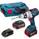 Bosch GSB 18 VE2LI 18v Cordless ROBUSTseries 2 Speed Combi Drill with L Boxx and 2 Lithium Ion Batteries 4ah