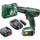 Bosch POWER4ALL PSB 1800 LI2 18v Cordless 2 Speed Combi Drill with 2 Lithium Ion Batteries 15ah