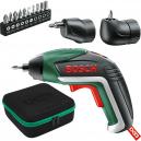 Bosch IXO V 36v Cordless Screwdriver with Integral Lithium Ion Battery Right Angle Screw Adaptor and Offset Angle Adaptor