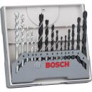 Bosch 15 Piece Mixed Drill Bit Set for Wood Masonry and Metal 3 8mm